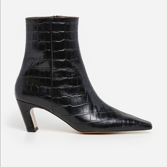 Flattered Leather Croc Xion Boots 9 - Picture 2 of 4